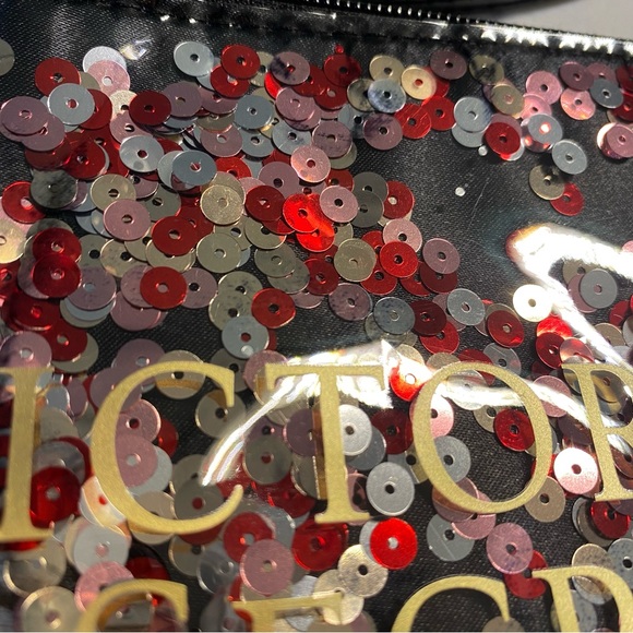 Victoria’s Secret Sequin Cosmetic Bag Pouch - Picture 8 of 12
